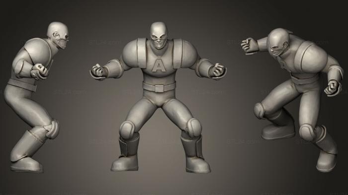 Статуэтки герои, монстры и демоны (Лавина Людей Икс, STKM_0641) 3D модель для ЧПУ станка